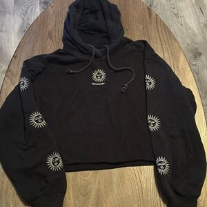 Women's Feel Good Fleece Mini Hoodie black  -L